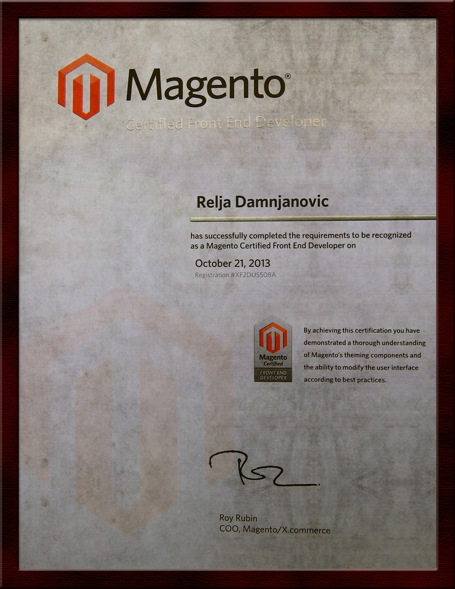 Magento Front End Developer