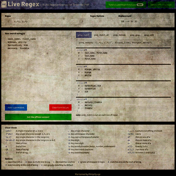 Live Regex